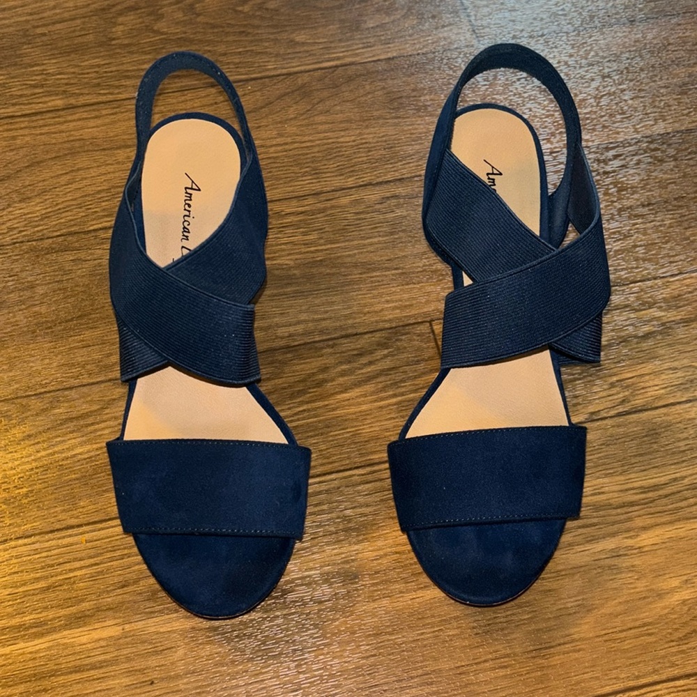 Navy American Eagle Wedges Women’s Size 7